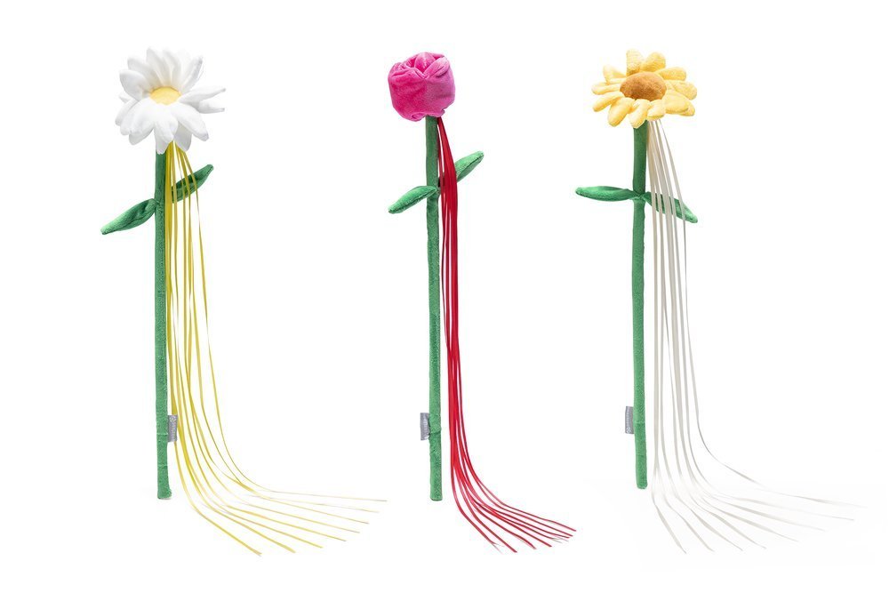 Spielstab Blumen mit Satinbänder