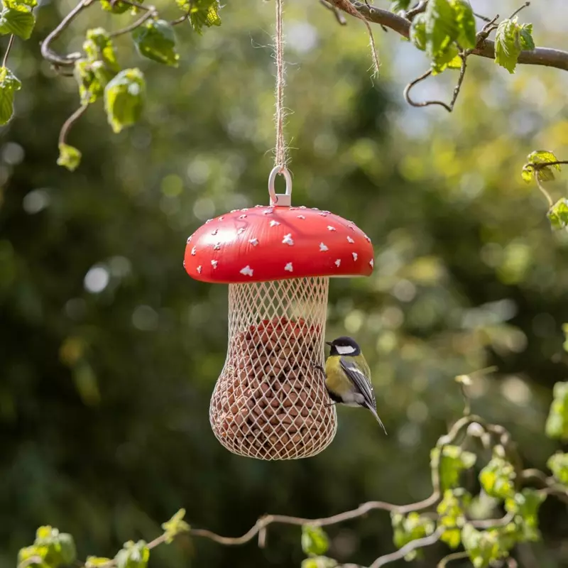 Vogelfutterstelle Fliegenpilz