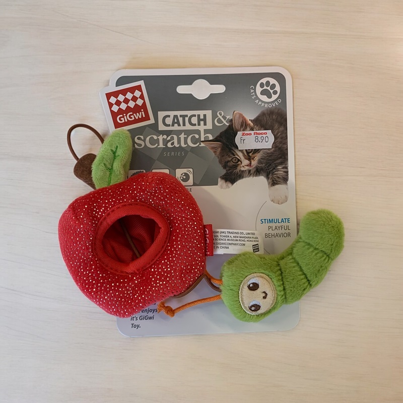 Gigwi Catch & Scratch Katzenspielzeug Raupe